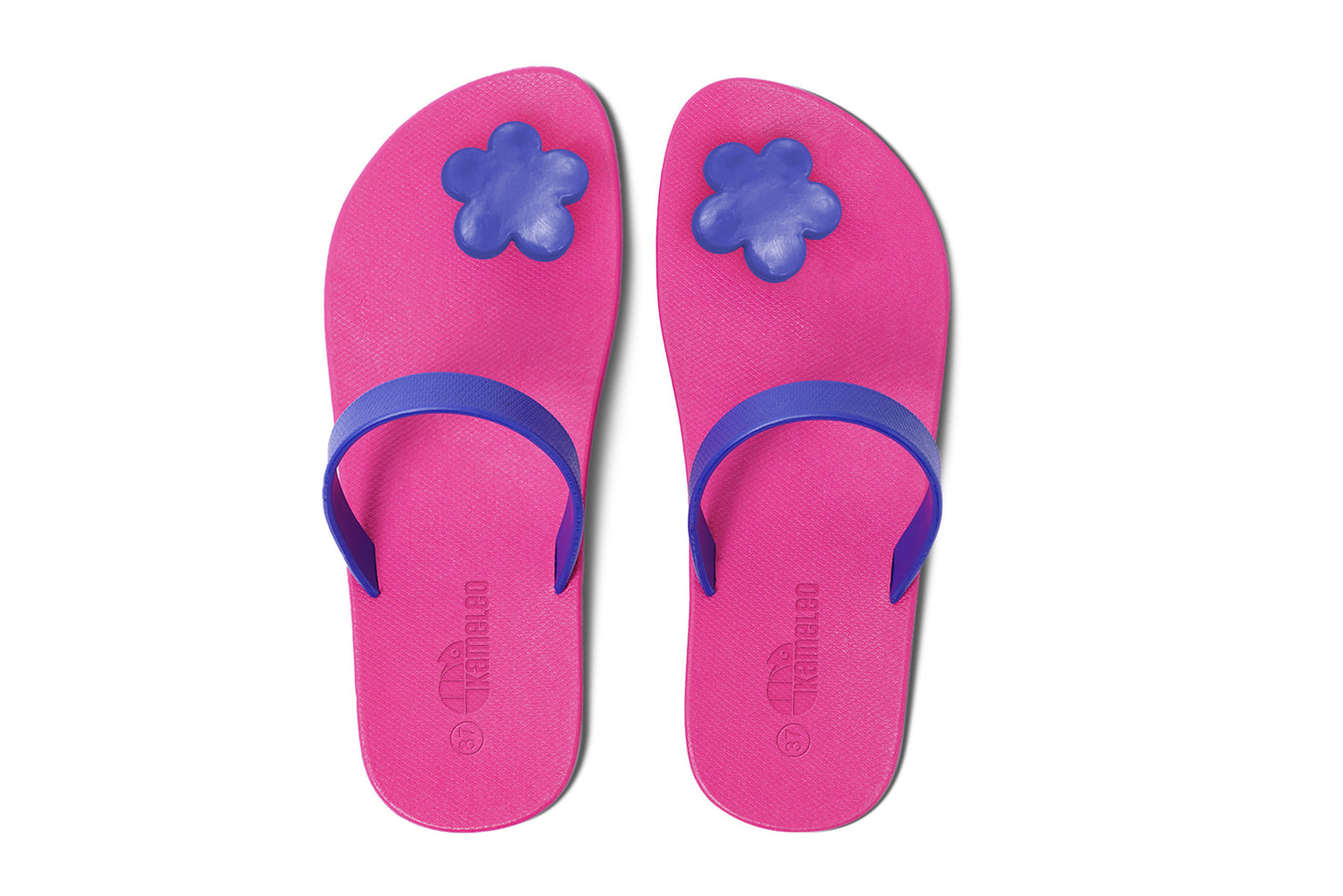 Poppi Flora Pink Sole Blue Strap