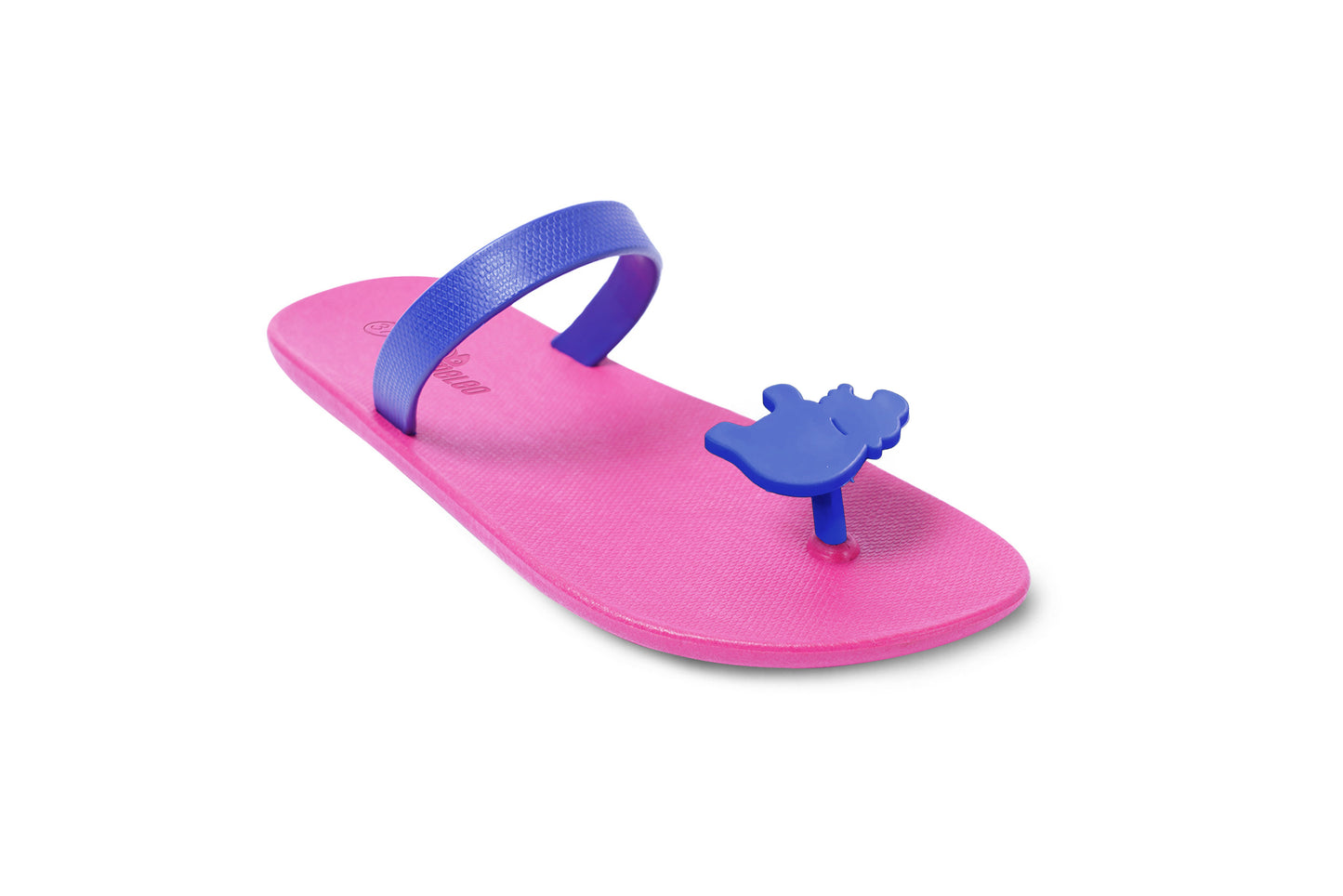 Poppi Hippo Pink Sole Blue Strap