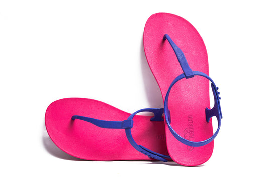 Saily Pink Sole Blue Strap
