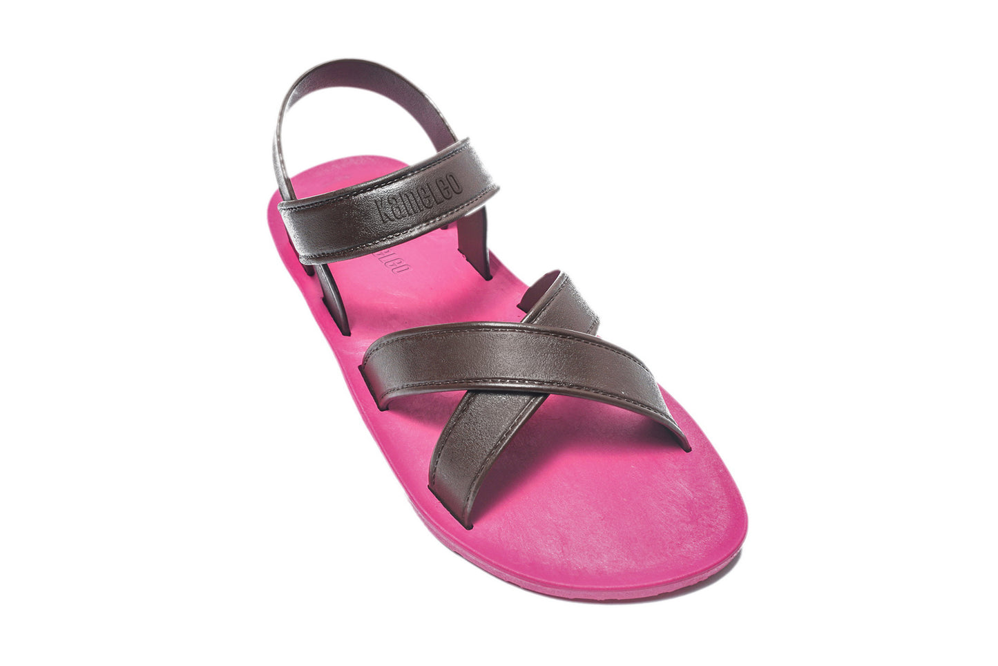 Cross Plus Kids Pink Sole Brown Strap