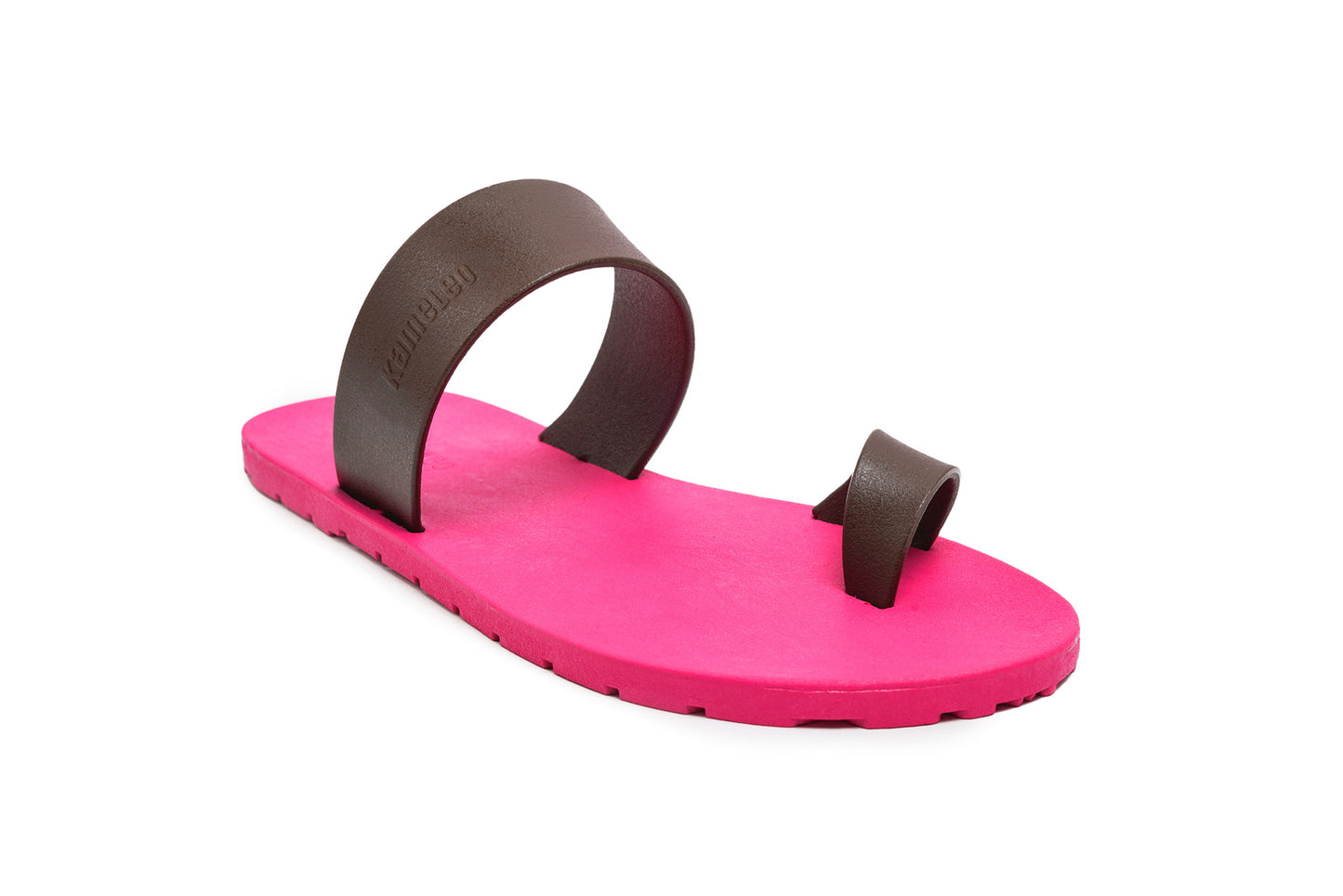 Pop Thumb Pink Sole Brown Strap