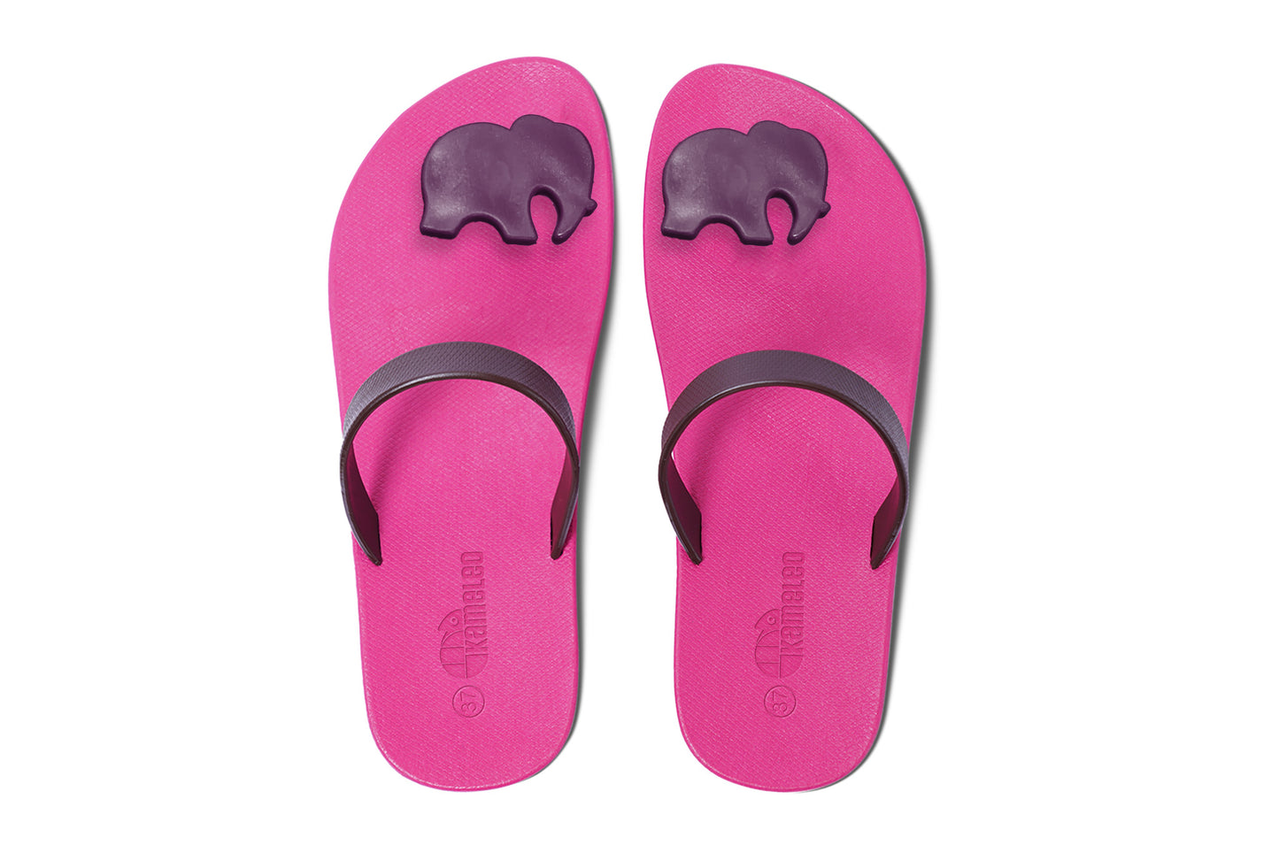 Poppi Ellie Pink Sole Brown Strap