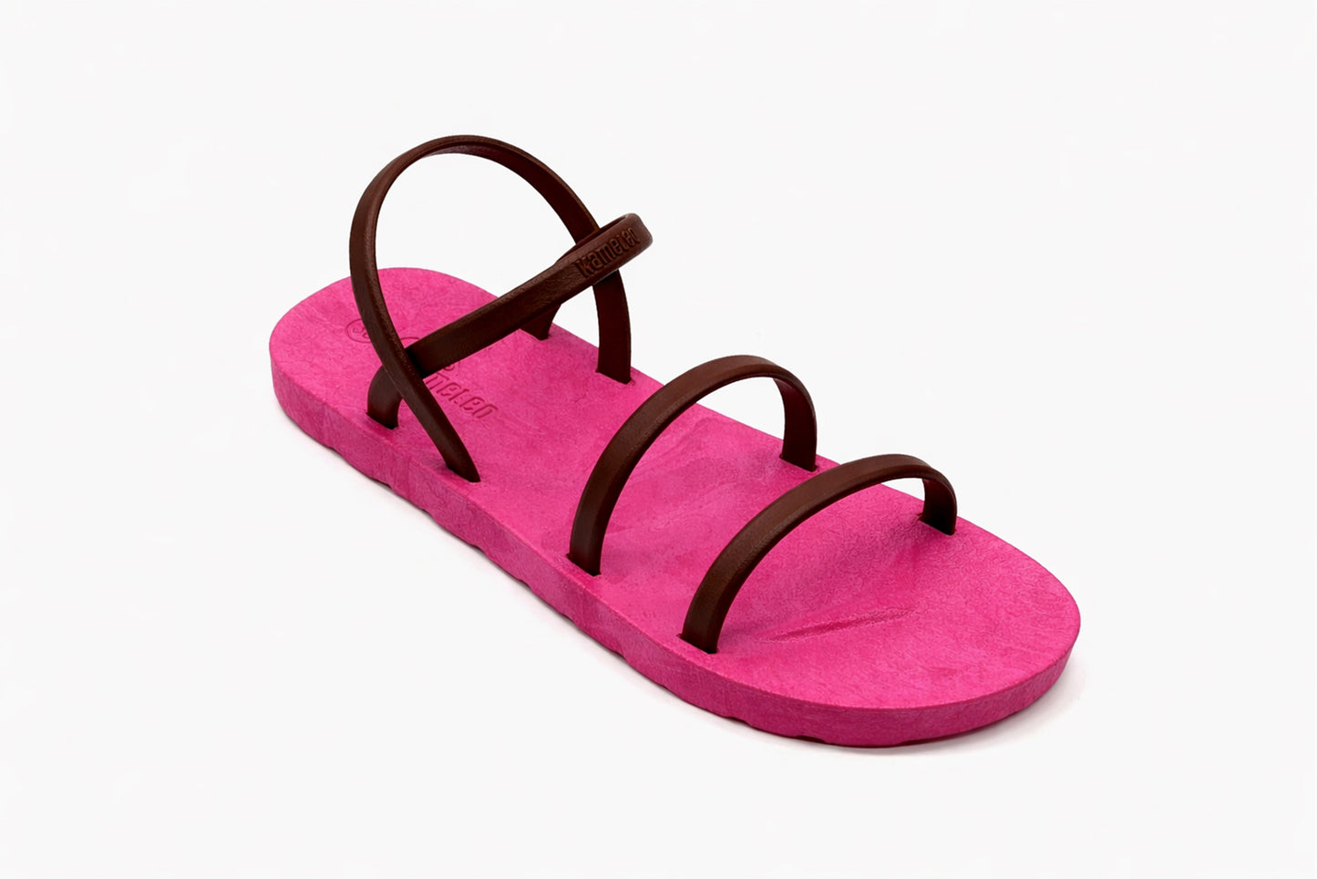 Twin Slim Pink Sole Brown Strap