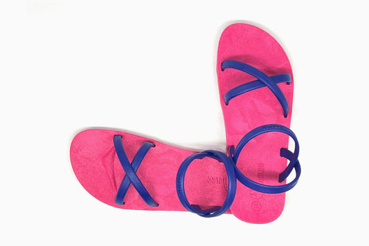 Cross Slim Pink Sole Blue Strap