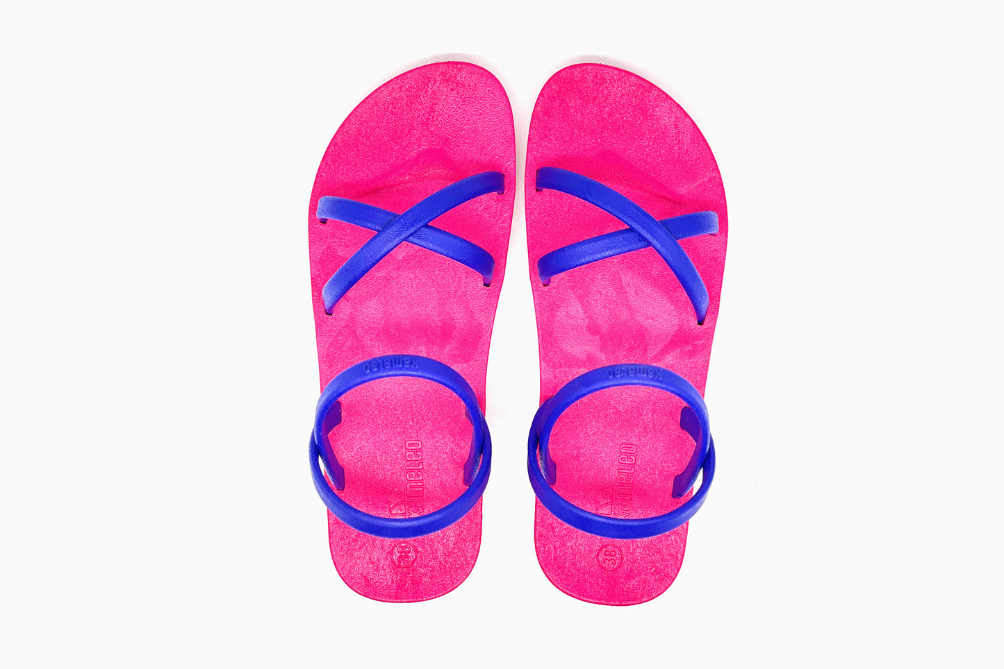 Cross Slim Pink Sole Blue Strap