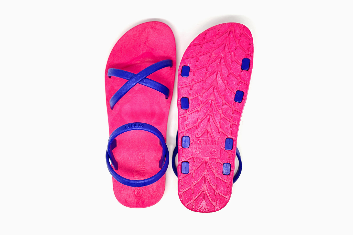 Cross Slim Pink Sole Blue Strap
