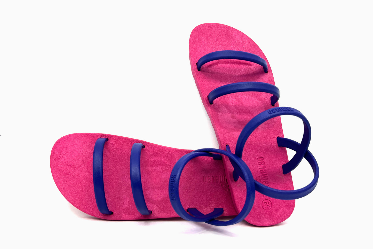 Twin Slim Pink Sole Blue Strap