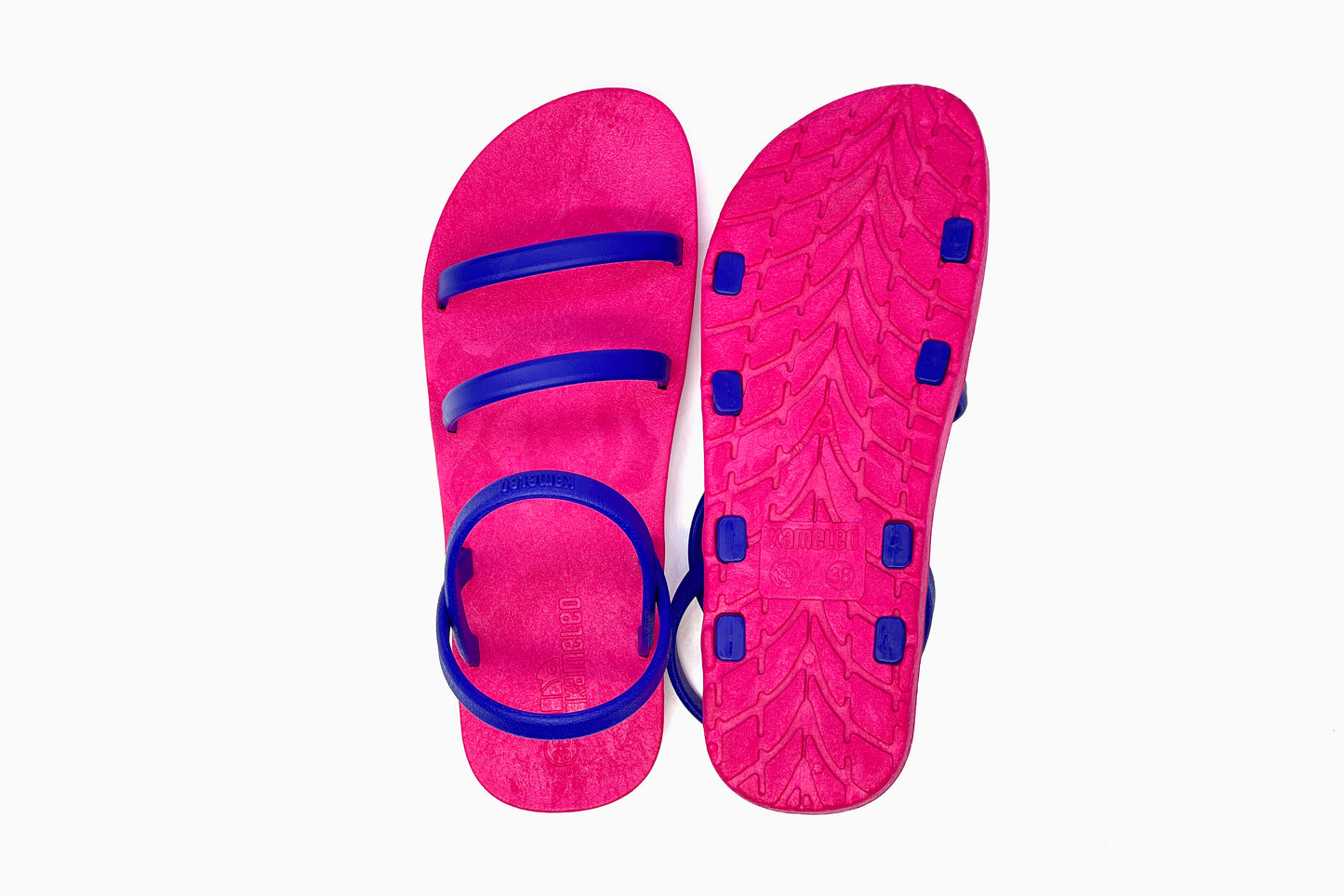 Twin Slim Pink Sole Blue Strap