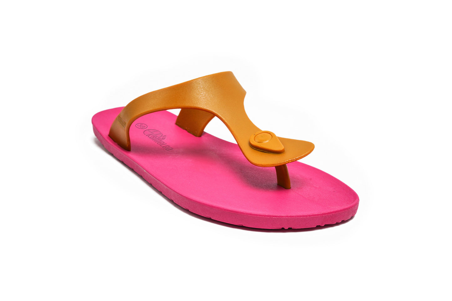 Candy Pink Sole Caramel Strap