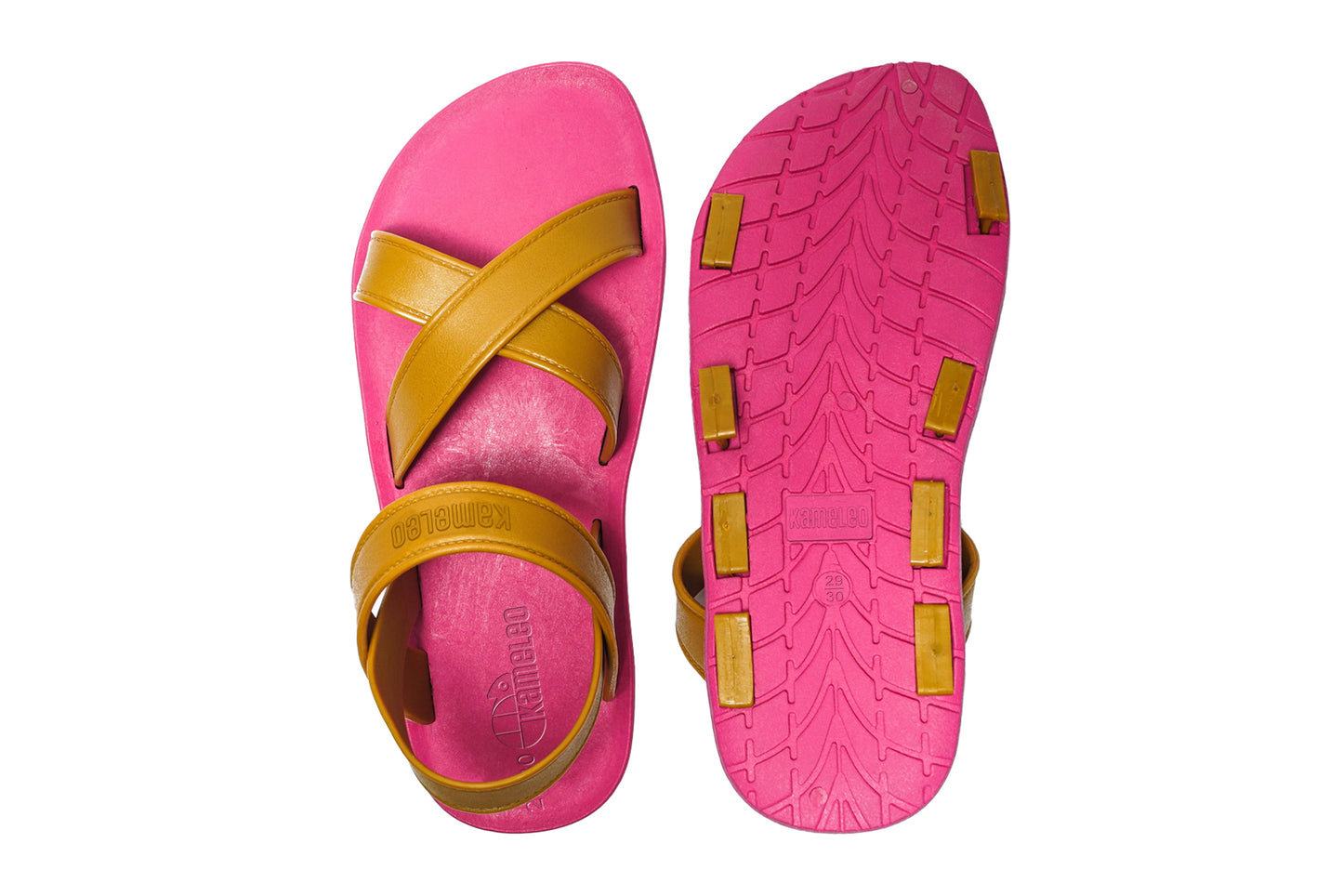 Cross Plus Kids Pink Sole Caramel Strap