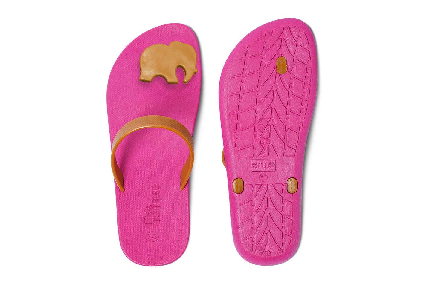 Poppi Ellie Pink Sole Caramel Strap