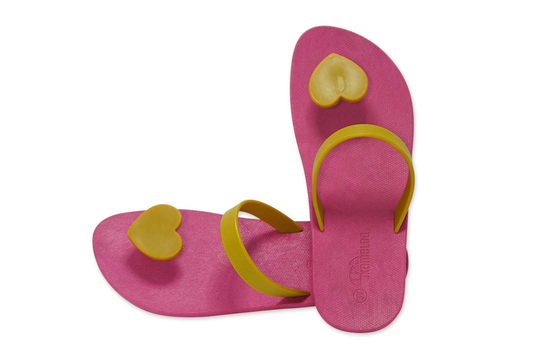 Poppi Heart Pink Sole Caramel Strap