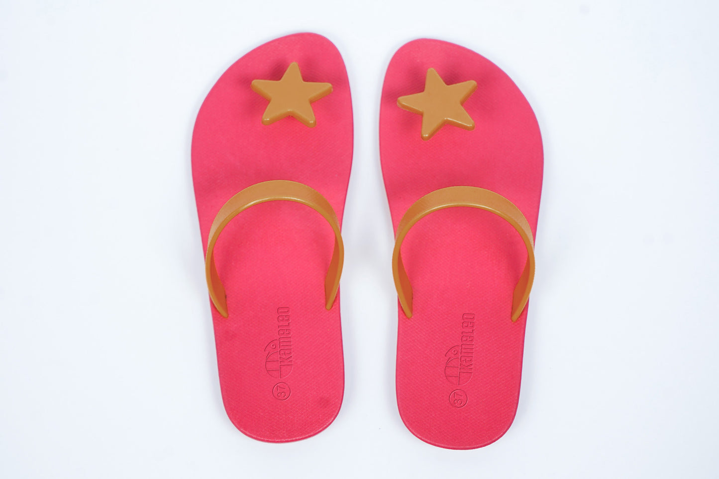 Poppi Star Pink Sole Caramel Strap