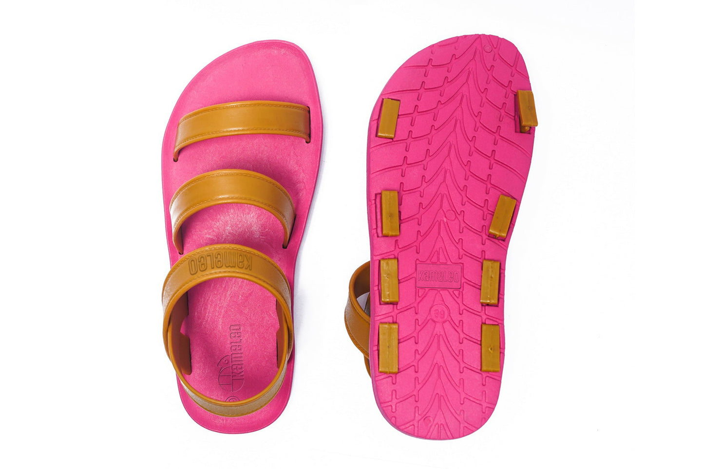 Twin Plus Pink Sole Caramel Strap