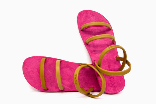 Twin Slim Pink Sole Caramel Strap