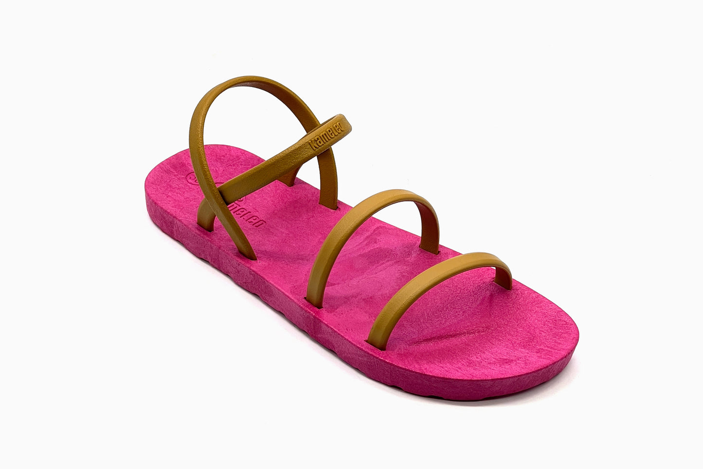 Twin Slim Pink Sole Caramel Strap
