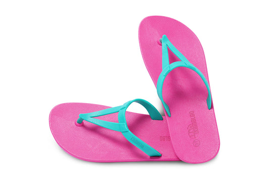 Eiffel Pink Sole Green Strap