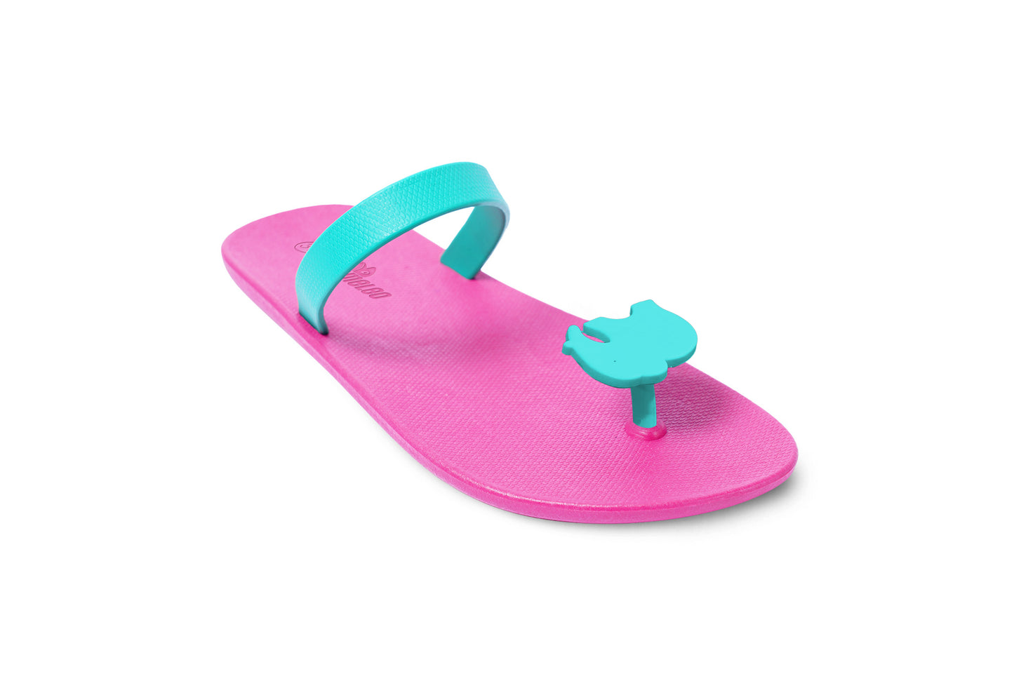 Poppi Ellie Pink Sole Green Strap