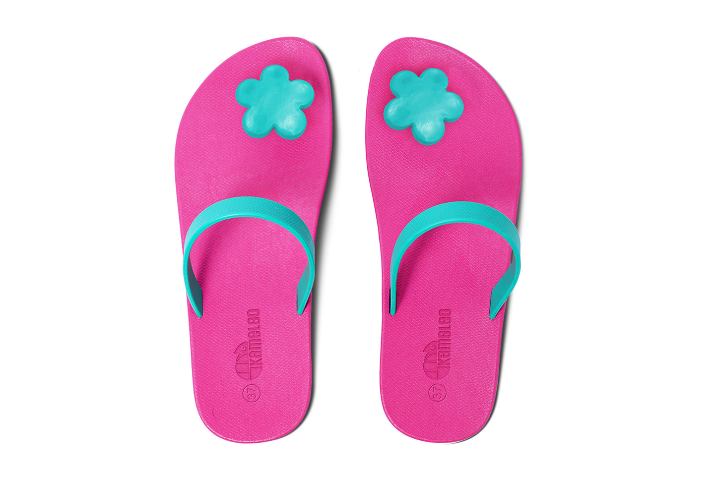 Poppi Flora Pink Sole Green Strap