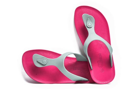 Candy Pink Sole Grey Strap