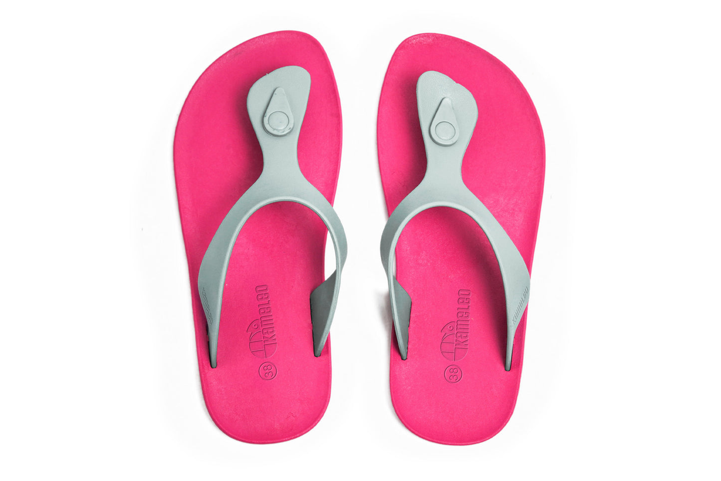 Candy Pink Sole Grey Strap