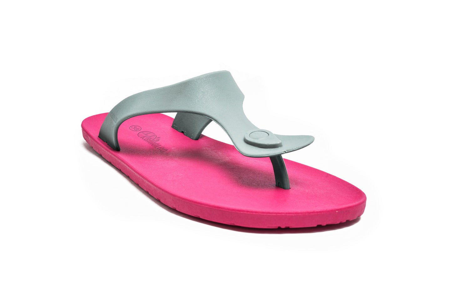 Candy Pink Sole Grey Strap