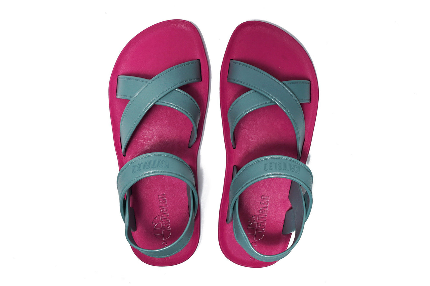 Cross Plus Kids Pink Sole Grey Strap