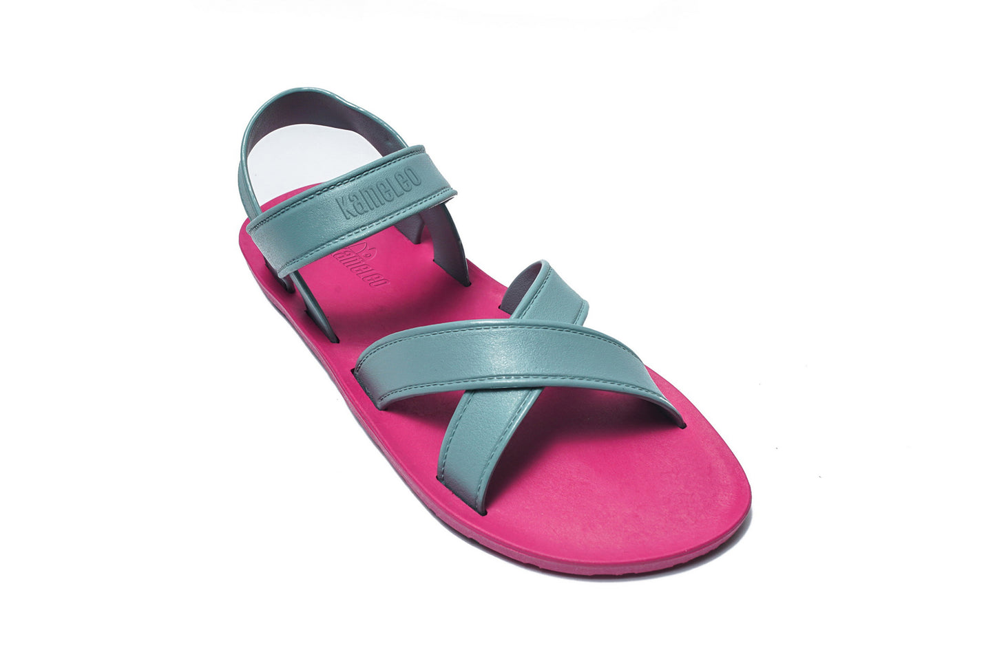 Cross Plus Kids Pink Sole Grey Strap