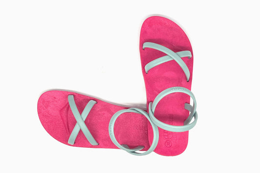 Cross Slim Pink Sole Grey Strap