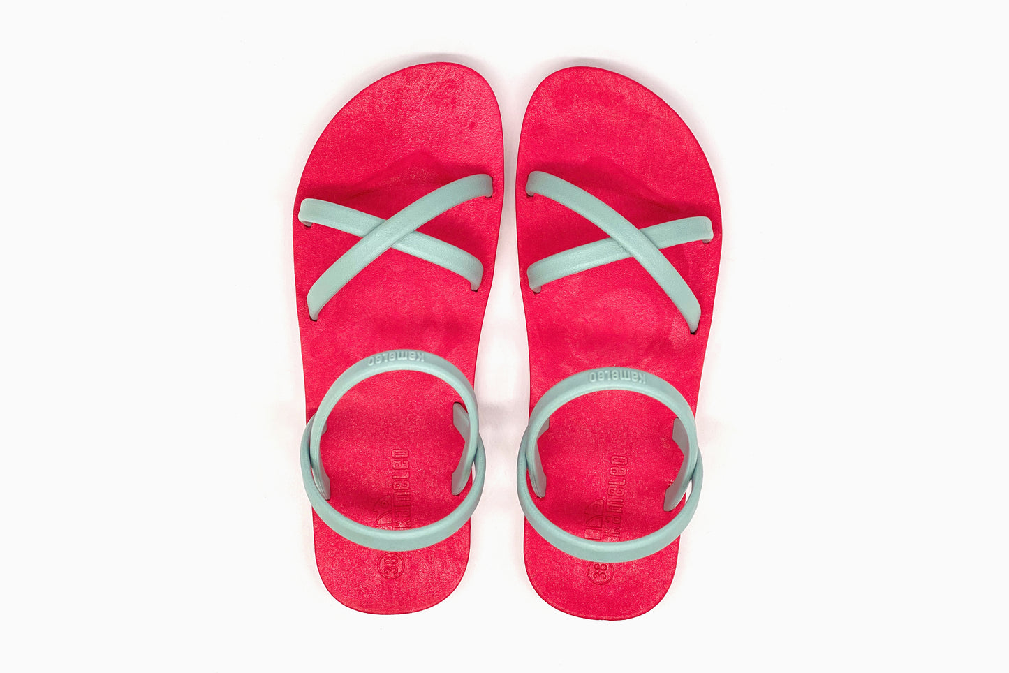 Cross Slim Pink Sole Grey Strap