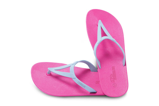 Eiffel Pink Sole Grey Strap