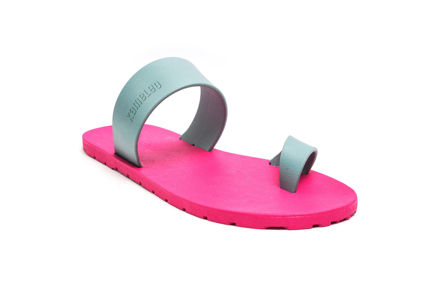 Pop Thumb Pink Sole Grey Strap