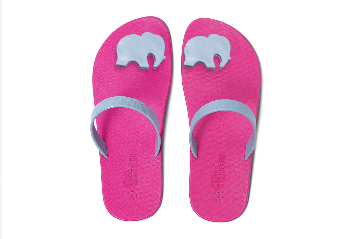 Poppi Ellie Pink Sole Grey Strap