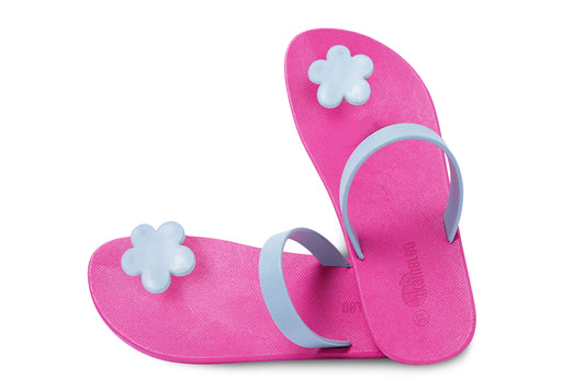 Poppi Flora Pink Sole Grey Strap