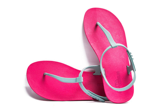 Saily Pink Sole Grey Strap