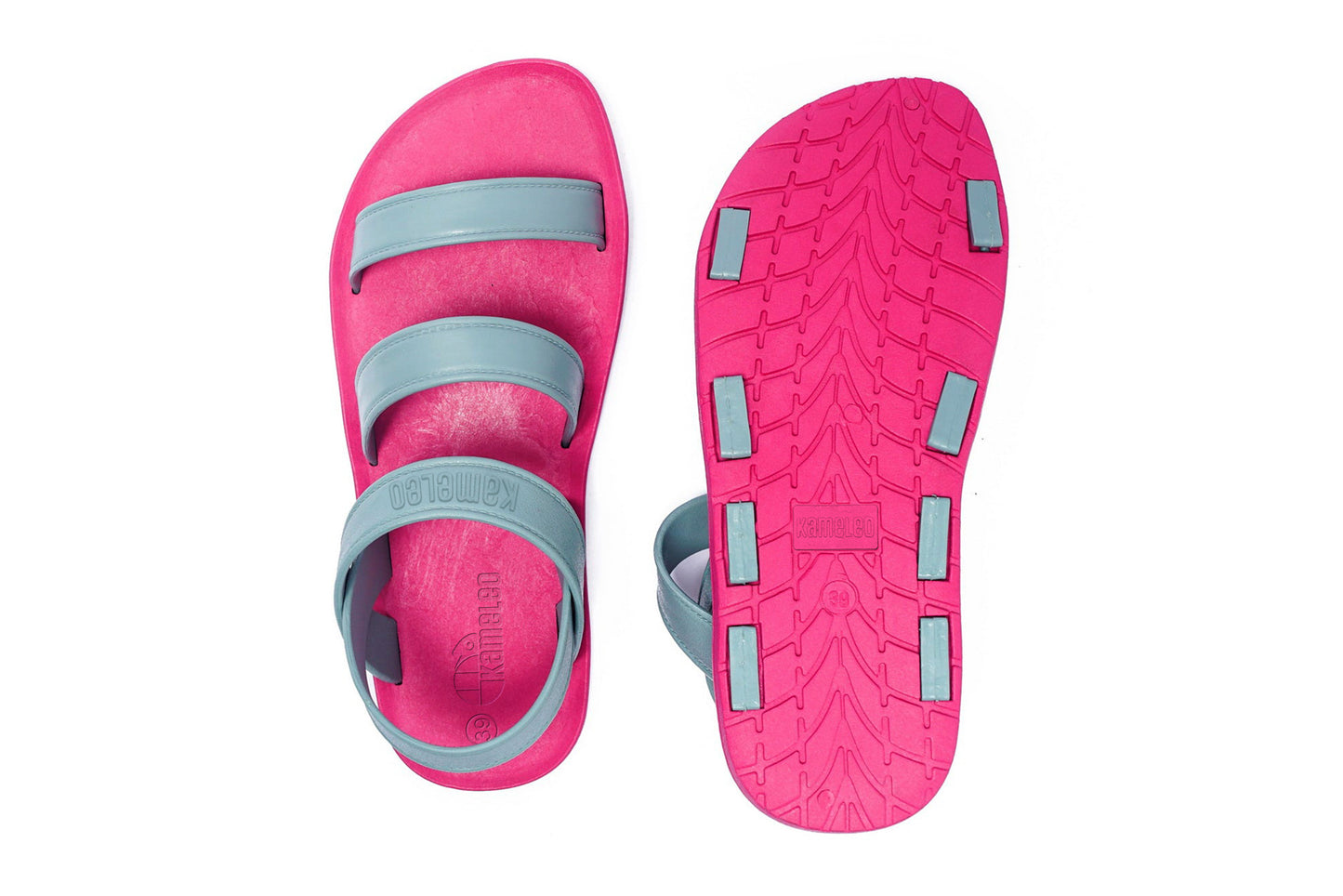 Twin Plus Pink Sole Grey Strap