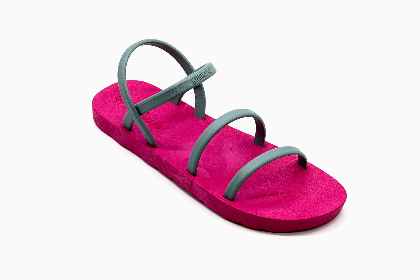 Twin Slim Pink Sole Grey Strap