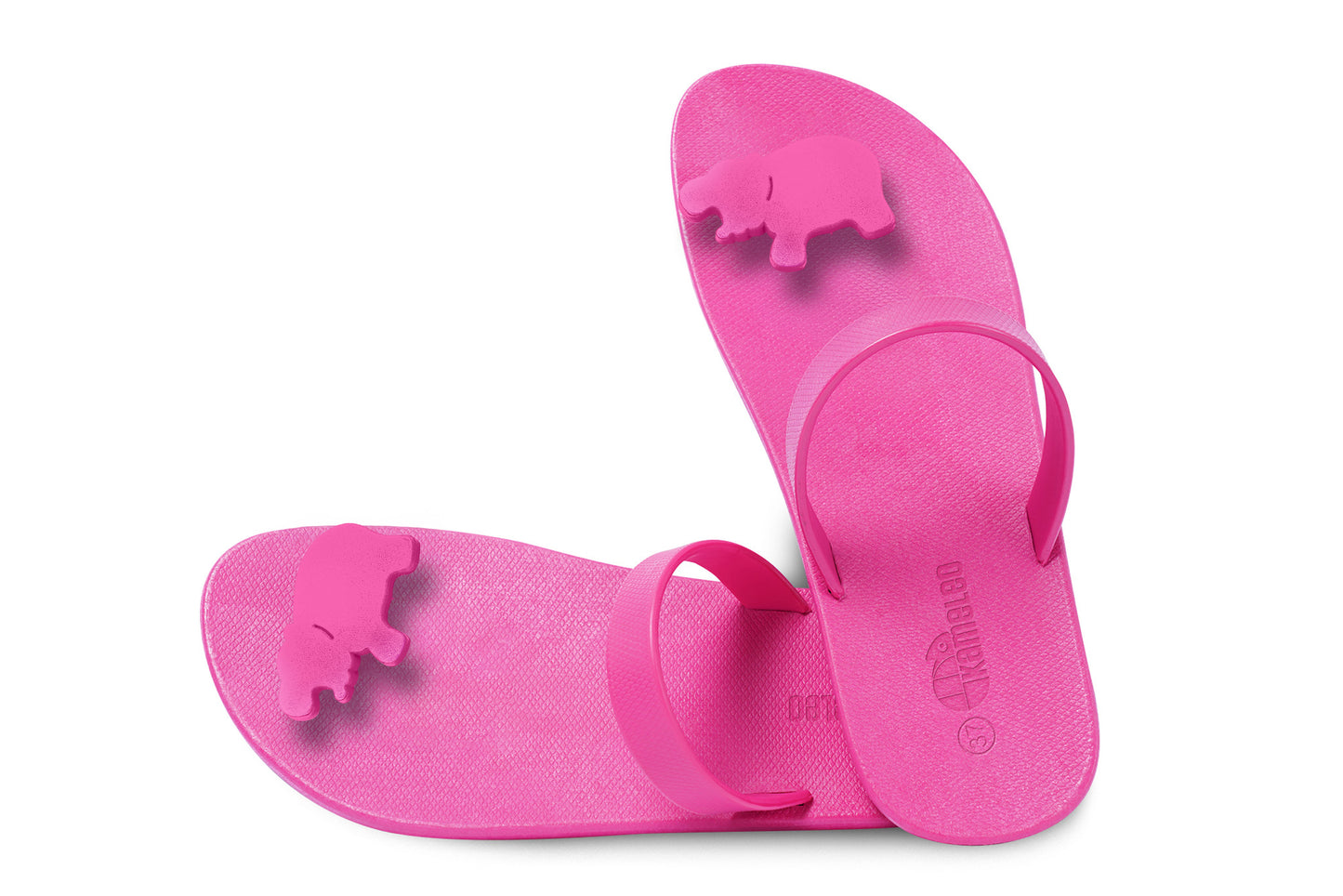 Poppi Hippo Pink Sole Pink Strap