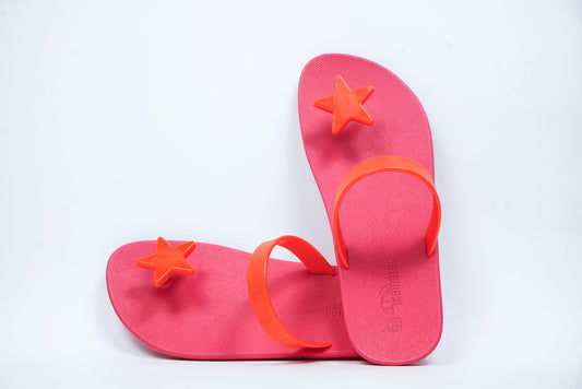 Poppi Star Pink Sole Pink Strap