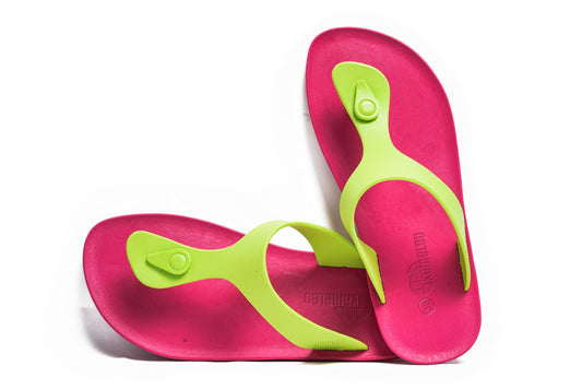 Candy Pink Sole Lime Strap