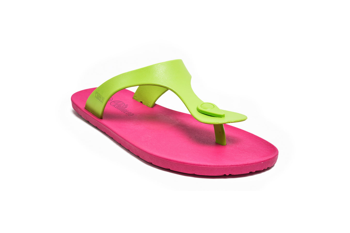 Candy Pink Sole Lime Strap