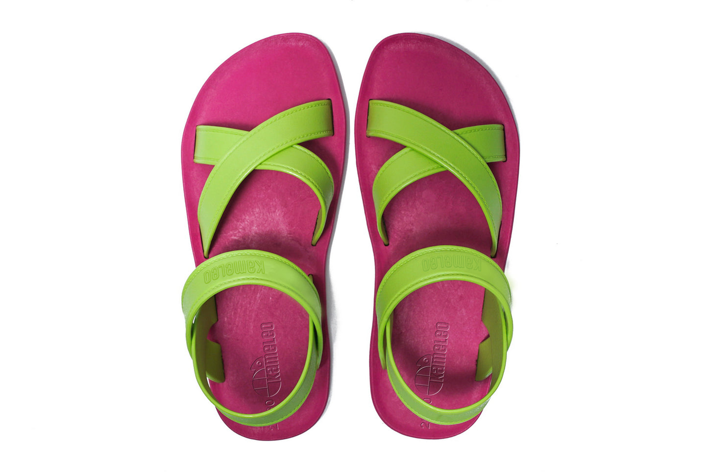 Cross Plus Kids Pink Sole Lime Strap