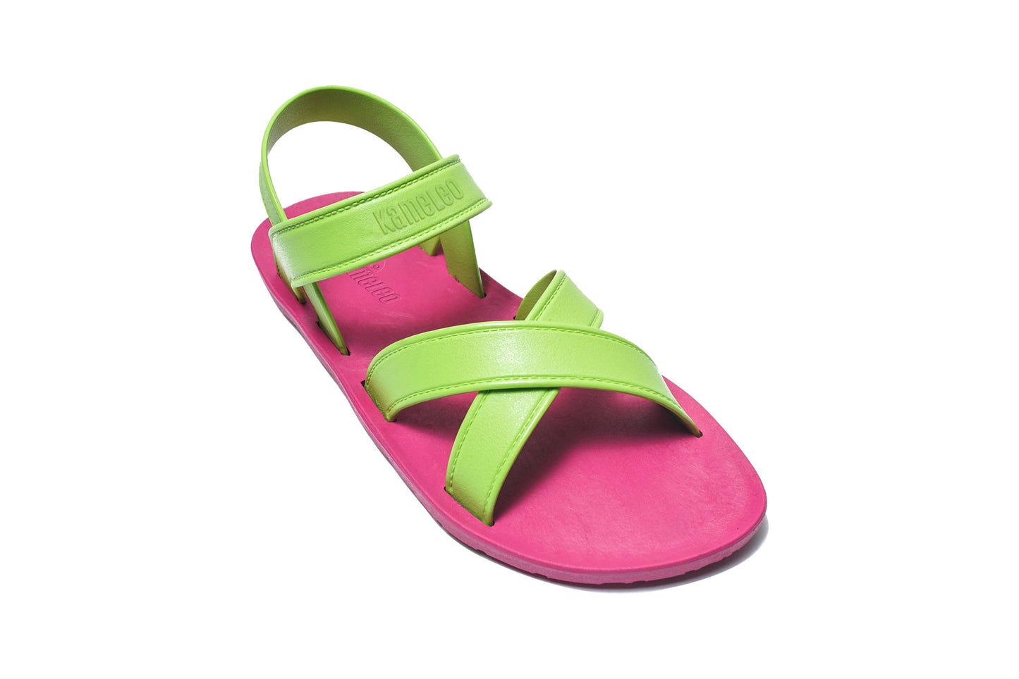 Cross Plus Kids Pink Sole Lime Strap