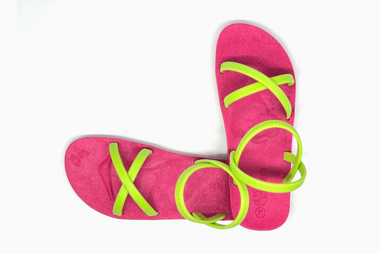 Cross Slim Pink Sole Lime Strap