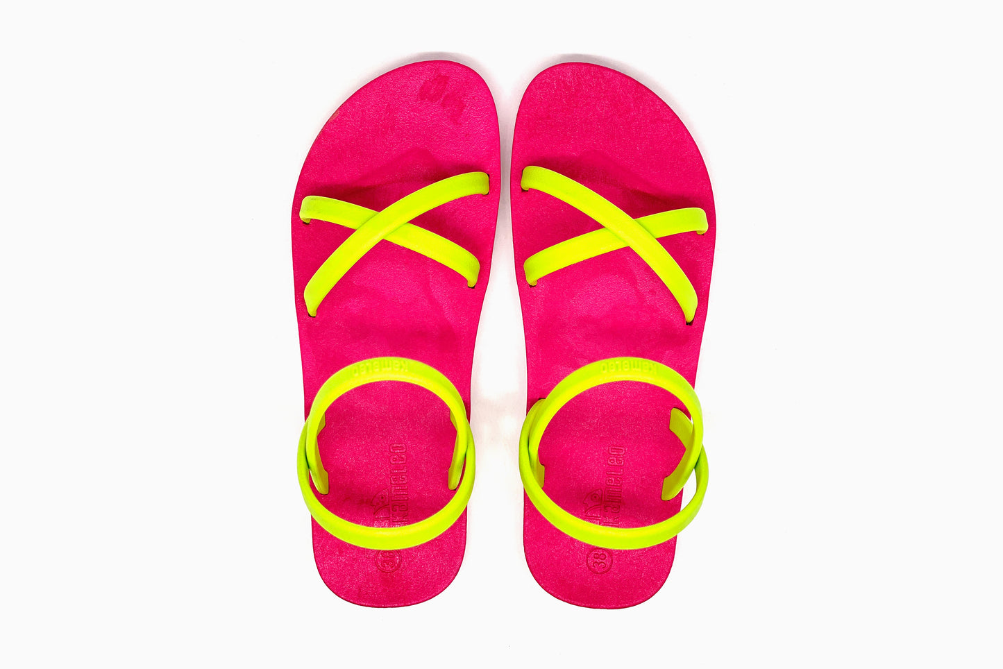 Cross Slim Pink Sole Lime Strap