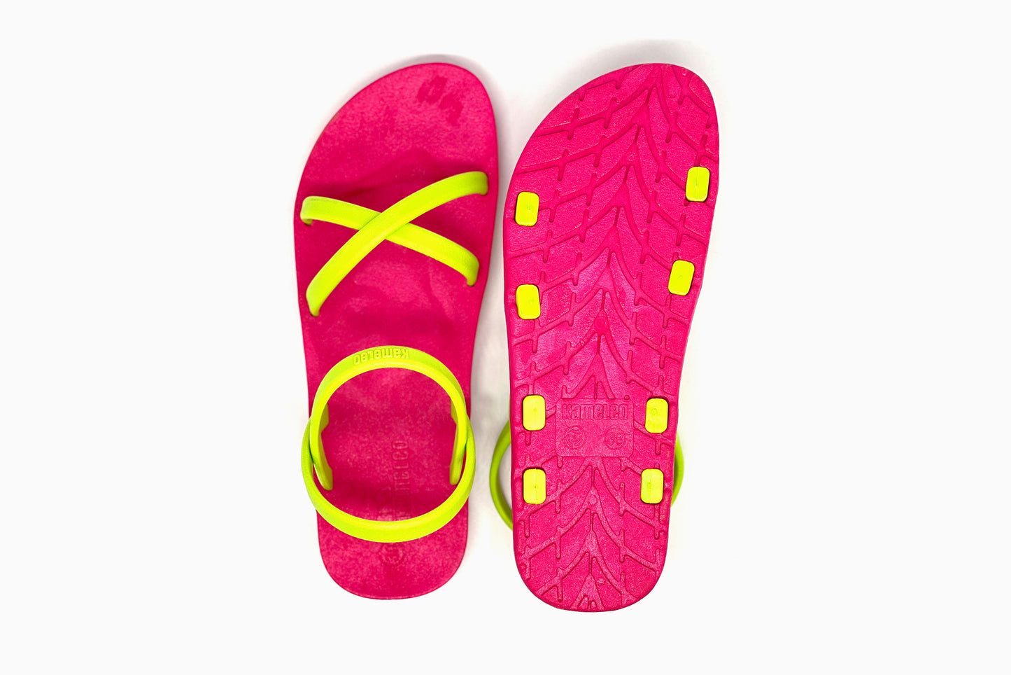 Cross Slim Pink Sole Lime Strap