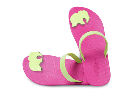 Poppi Ellie Pink Sole Lime Strap