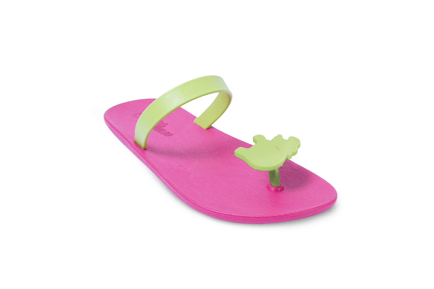Poppi Hippo Pink Sole Lime Strap