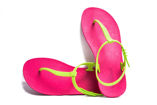 Saily Pink Sole Lime Strap