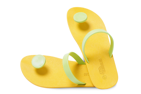 Poppi Dot Yellow Sole Lime Strap